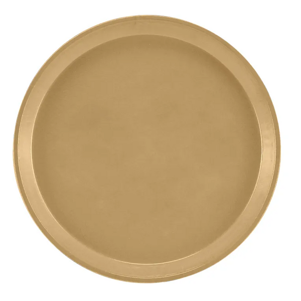 Cambro 1200514 I Camtray Round Tray I 12" (305 mm) I Earthen Gold I Case of 12