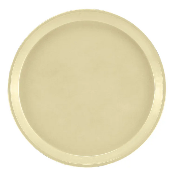 Cambro 1100536 I Camtray Round Tray I 11" (280 mm) I Lemon Chiffon I Case of 12