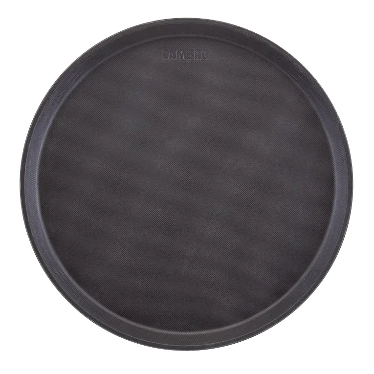 Cambro 1100CT110 I Camtread Round Trays I 11" (28 cm) I Black I Case of 12