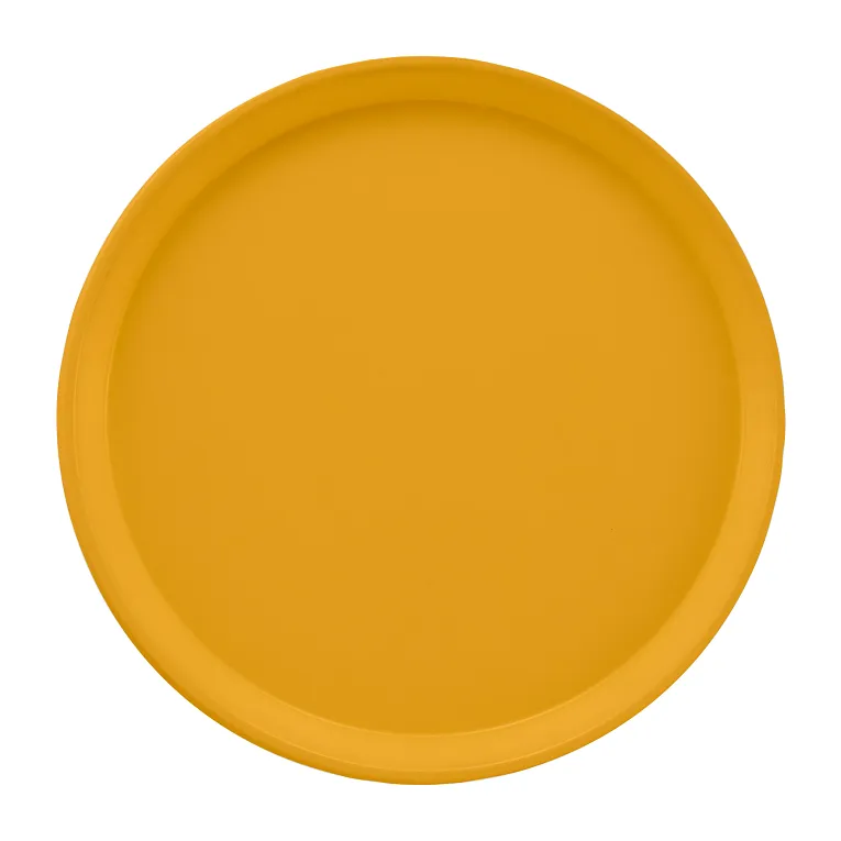 Cambro 1200171 I Camtray Round Tray I 12" (305 mm) I Tuscan Gold I Case of 12