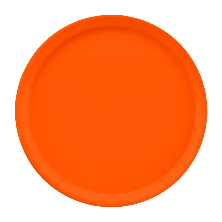 Cambro 1200220 I Camtray Round Tray I 12" (305 mm) I Citrus Orange I Case of 12