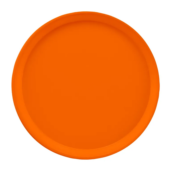 Cambro 1200222 I Camtray Round Tray I 12" (305 mm) I Orange Pizazz I Case of 12