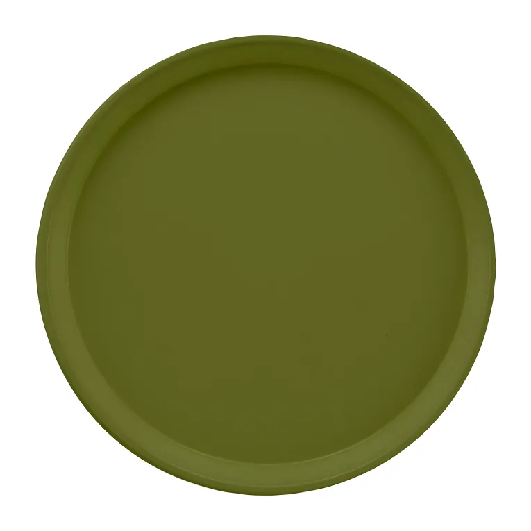 Cambro 1200428 I Camtray Round Tray I 12" (305 mm) I Olive Green I Case of 12