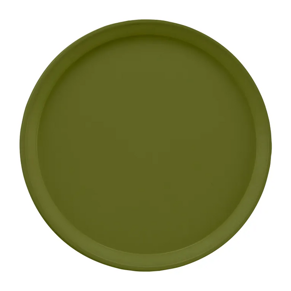 Cambro 1200428 I Camtray Round Tray I 12" (305 mm) I Olive Green I Case of 12