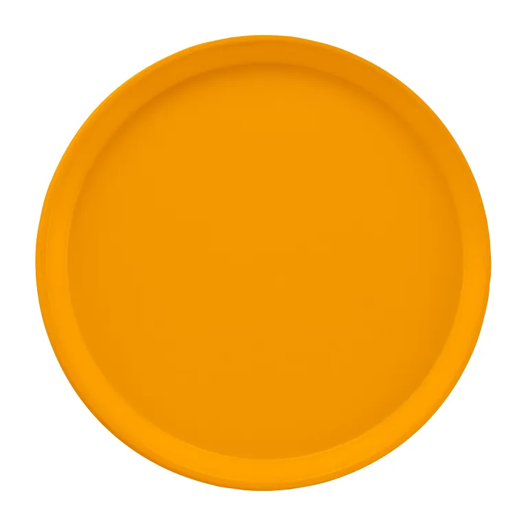 Cambro 1200504 I Camtray Round Tray I 12" (305 mm) I Mustard I Case of 12