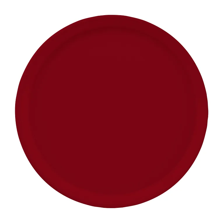 Cambro 1200505 I Camtray Round Tray I 12" (305 mm) I Cherry Red I Case of 12