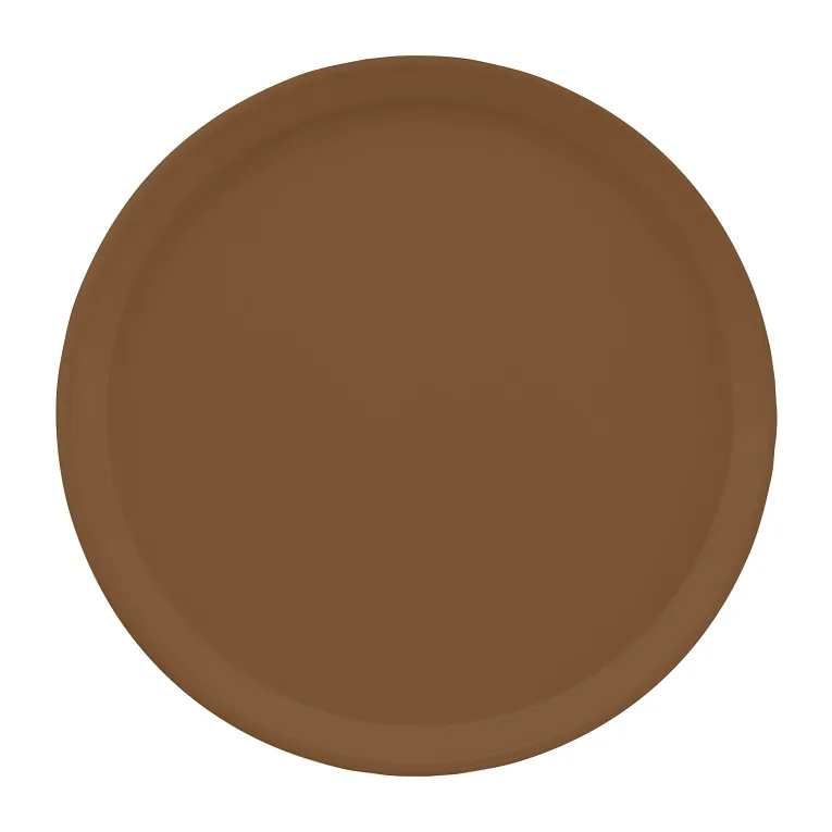 Cambro 1200508 I Camtray Round Tray I 12" (305 mm) I Suede Brown I Case of 12