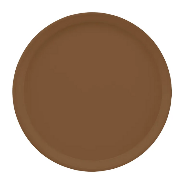 Cambro 1200508 I Camtray Round Tray I 12" (305 mm) I Suede Brown I Case of 12
