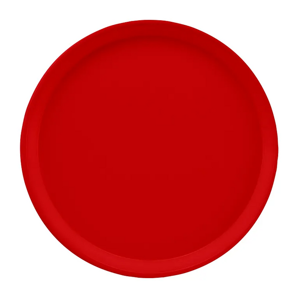 Cambro 1200510 I Camtray Round Tray I 12" (305 mm) I Signal Red I Case of 12