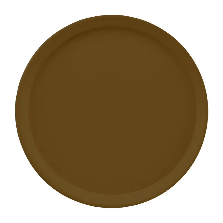 Cambro 1200513 I Camtray Round Tray I 12" (305 mm) I Bayleaf Brown I Case of 12