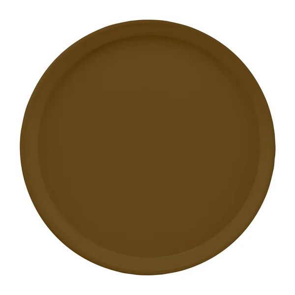 Cambro 1200513 I Camtray Round Tray I 12" (305 mm) I Bayleaf Brown I Case of 12