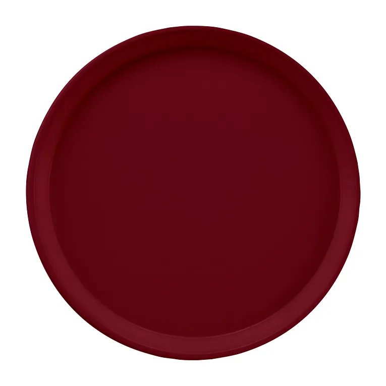 Cambro 1200522 I Camtray Round Tray I 12" (305 mm) I Burgundy Wine I Case of 12