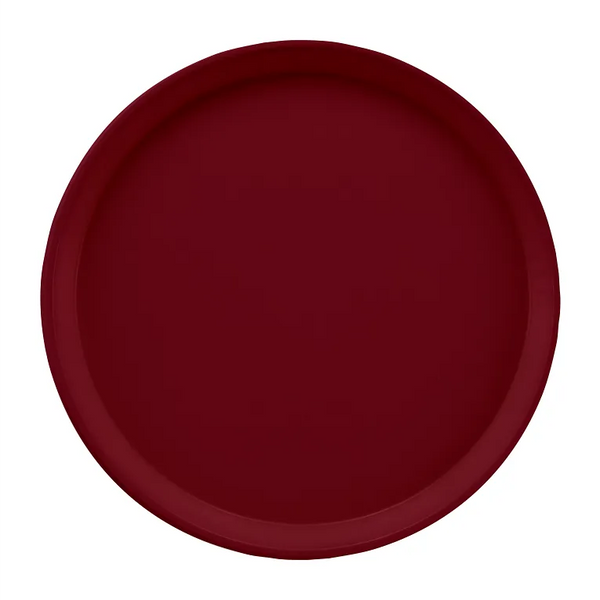Cambro 1200522 I Camtray Round Tray I 12" (305 mm) I Burgundy Wine I Case of 12