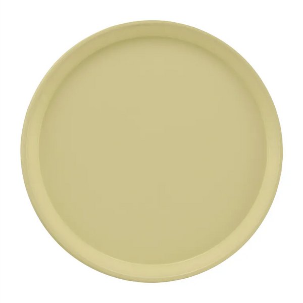 Cambro 1200536 I Camtray Round Tray I 12" (305 mm) I Lemon Chiffon I Case of 12