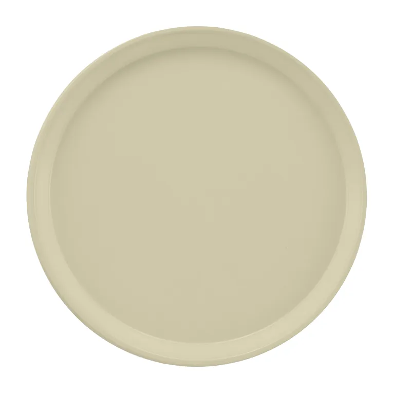 Cambro 1200537 I Camtray Round Tray I 12" (305 mm) I Cameo Yellow I Case of 12