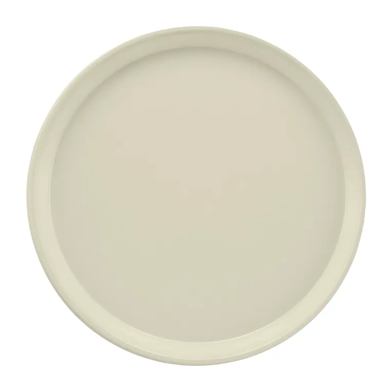 Cambro 1200538 I Camtray Round Tray I 12" (305 mm) I Cottage White I Case of 12