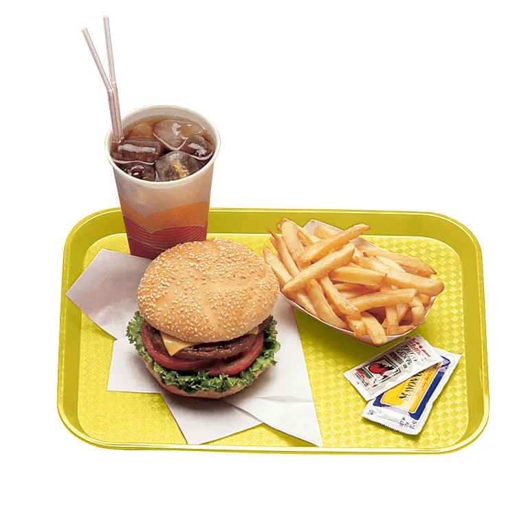 Cambro 1216FF108 I Fast Food Rectangular Tray I 30 x 41 cm I Primrose Yellow I Case of 24