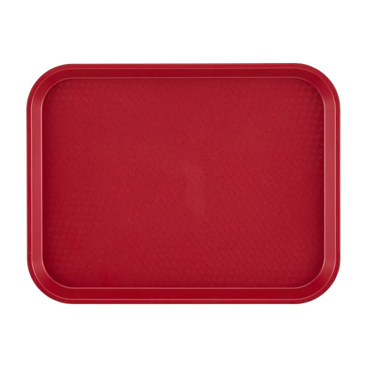 Cambro 1216FF416 I Fast Food Rectangular Tray I 30 x 41 cm I Cranberry I Case of 24