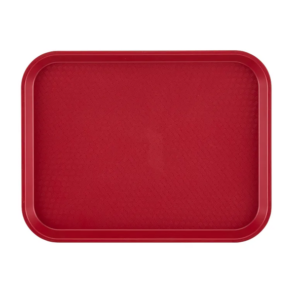 Cambro 1216FF416 I Fast Food Rectangular Tray I 30 x 41 cm I Cranberry I Case of 24