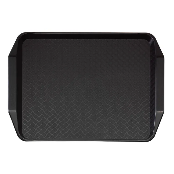 Cambro 1217FFH110 I Fast Food Tray with Handles I 30 x 41 cm I Black I Case of 24