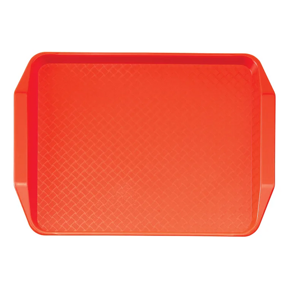Cambro 1217FFH166 I Fast Food Tray with Handles I 30 x 41 cm I Orange I Case of 24