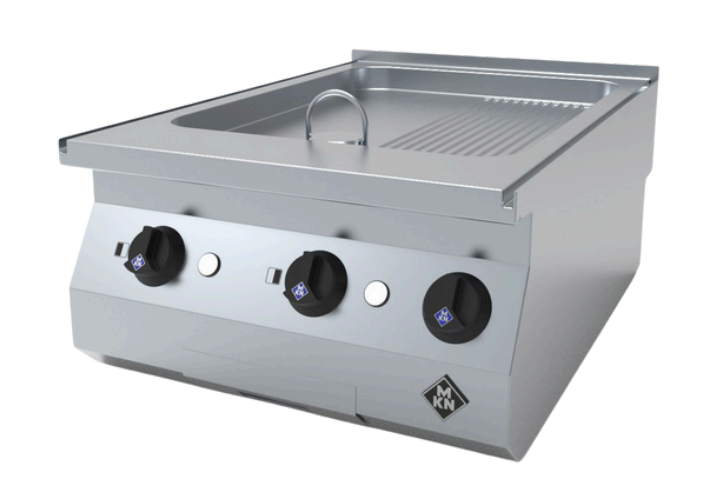 MKN 1221103B | Electric Griddle Plate | 1 Supra | Counter SL | Half Ribbed Griddle Plate | Griddle