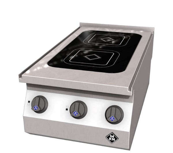 MKN 1223401 | Electric Vitro Range with Ceramic Hob | 2-Zone | Counter SL | Ceramic Boiling Top