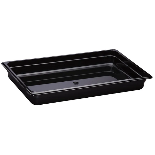 Cambro 12HP110 I GN 1/1 H-Pan High Heat Food Pans 65 mm Deep I 8.5L I Black I Case of 6