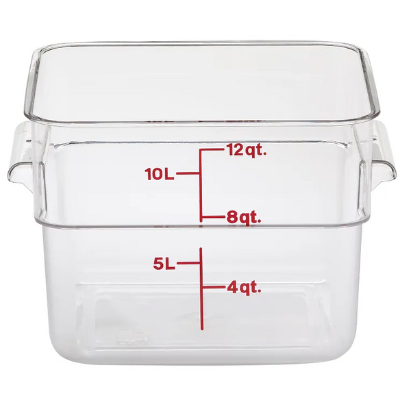 Cambro 12SFSCW I Camwear Polycarbonate Containers - 11.4 L I Case of 6