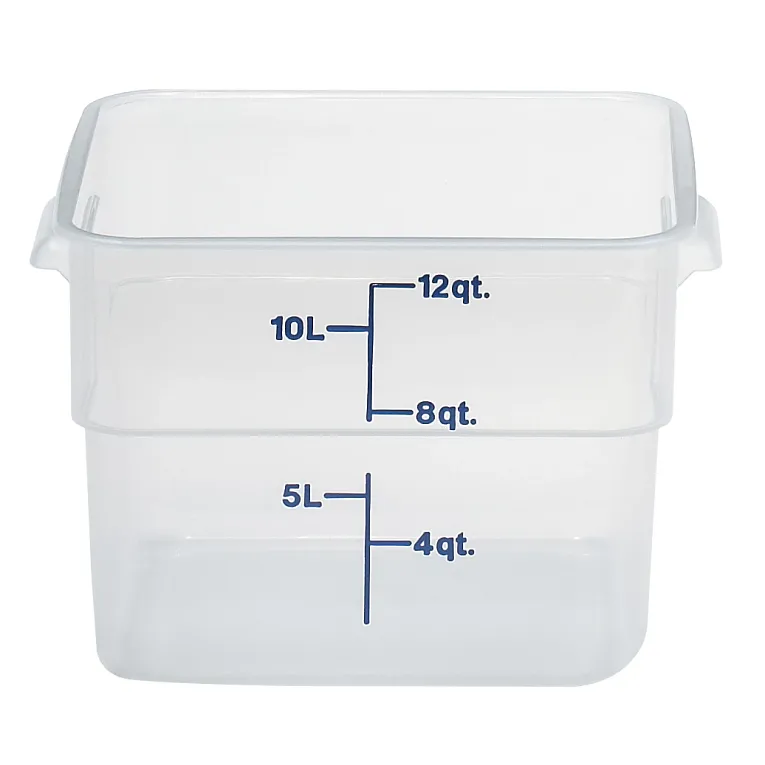 Cambro 12SFSPP I Camwear Translucent Polypropylene Containers - 11.4 L I Case of 6