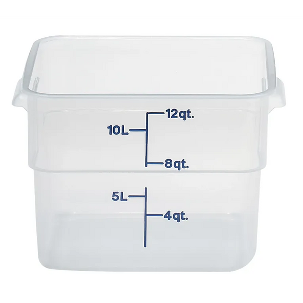 Cambro 12SFSPP I Camwear Translucent Polypropylene Containers - 11.4 L I Case of 6