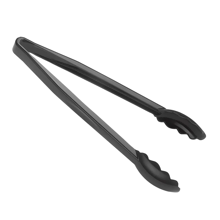 Cambro 12TGS110 I Camwear Polycarbonate Scalloped Grip Tongs I 30.5 cm I Black I Case of 12