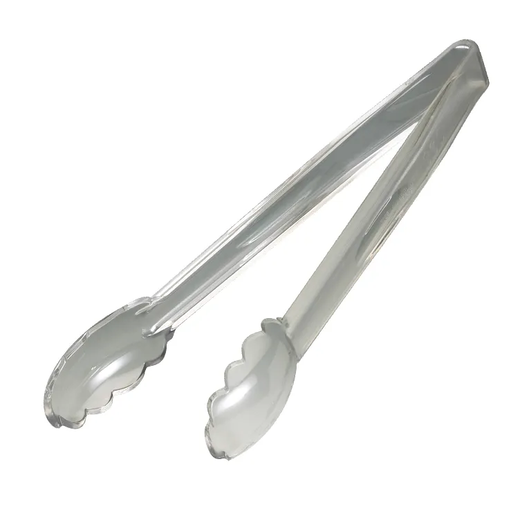 Cambro 12TGS135 I Camwear Polycarbonate Scalloped Grip Tongs I 30.5 cm I Clear I Case of 12