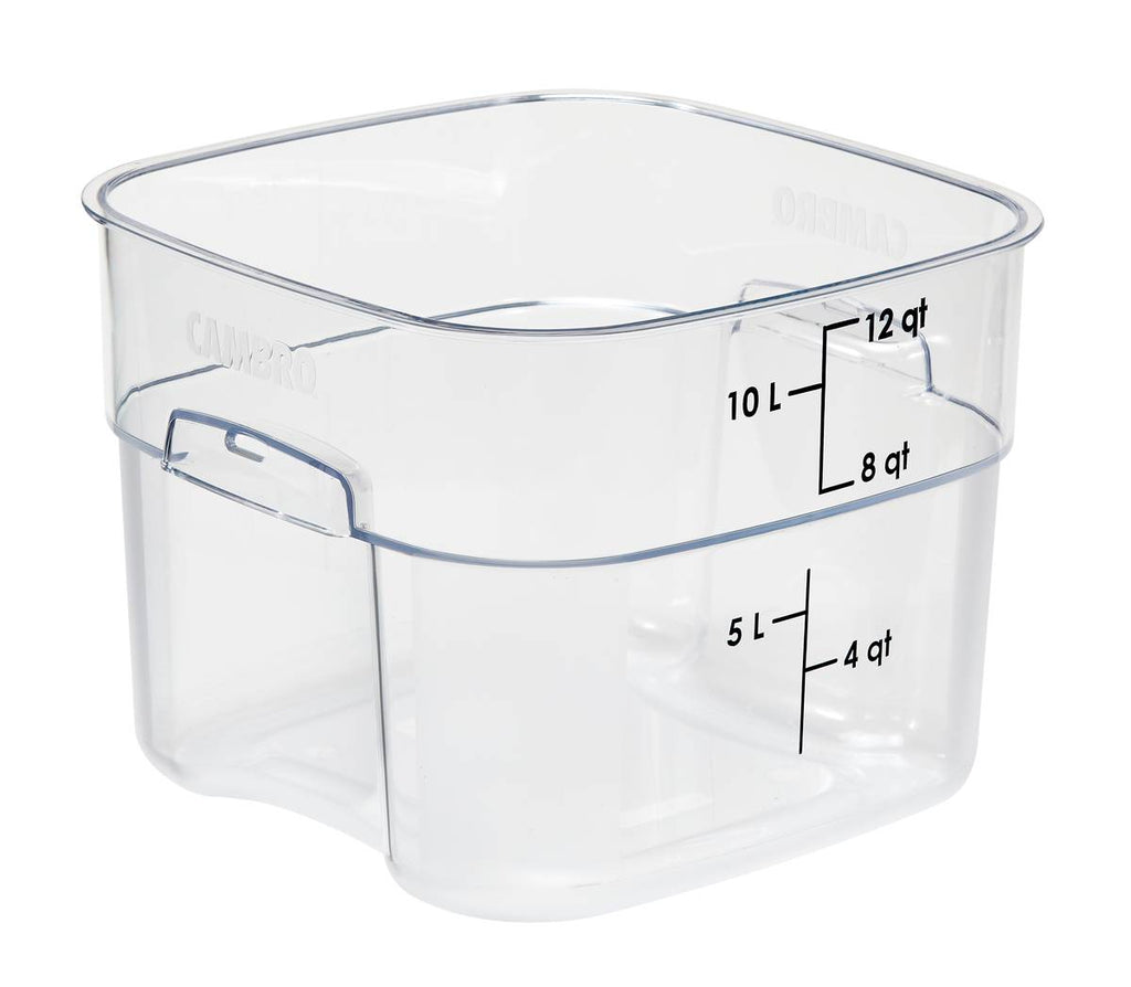 Cambro 12SFSPROCW I Camsquare FreshPro Storage Container 11.4L Clear I Case of 6