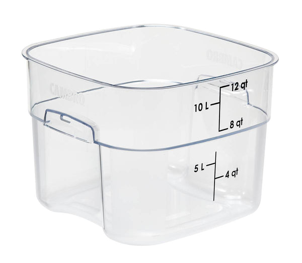 Cambro 12SFSPROCW I Camsquare FreshPro Storage Container 11.4L Clear I Case of 6