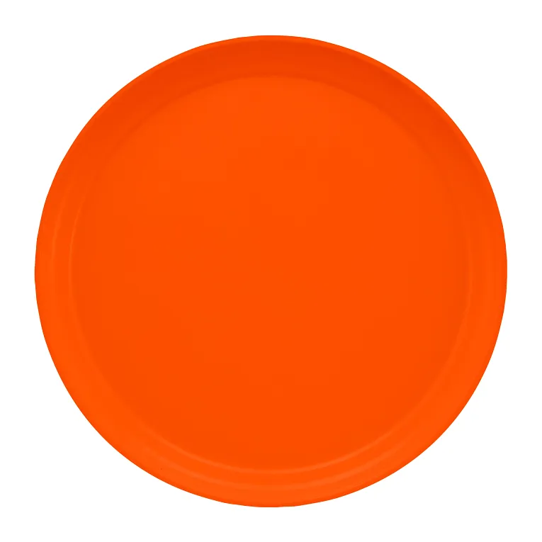 Cambro 1300220 I Camtray Round Tray I 13" (330 mm) I Citrus Orange I Case of 12