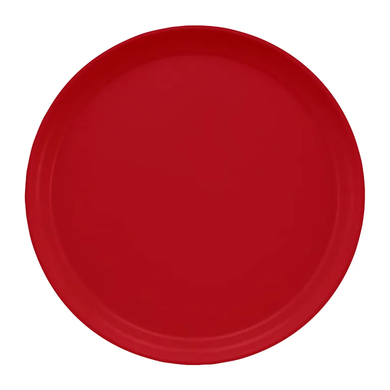 Cambro 1300221 I Camtray Round Tray I 13" (330 mm) I Ever Red I Case of 12