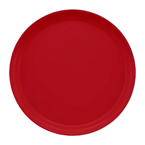 Cambro 1300221 I Camtray Round Tray I 13" (330 mm) I Ever Red I Case of 12
