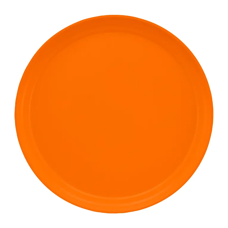 Cambro 1300222 I Camtray Round Tray I 13" (330 mm) I Orange Pizazz I Case of 12