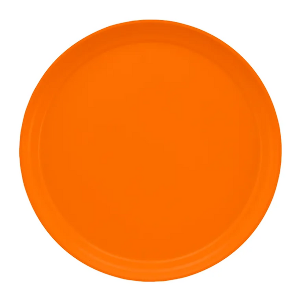 Cambro 1300222 I Camtray Round Tray I 13" (330 mm) I Orange Pizazz I Case of 12