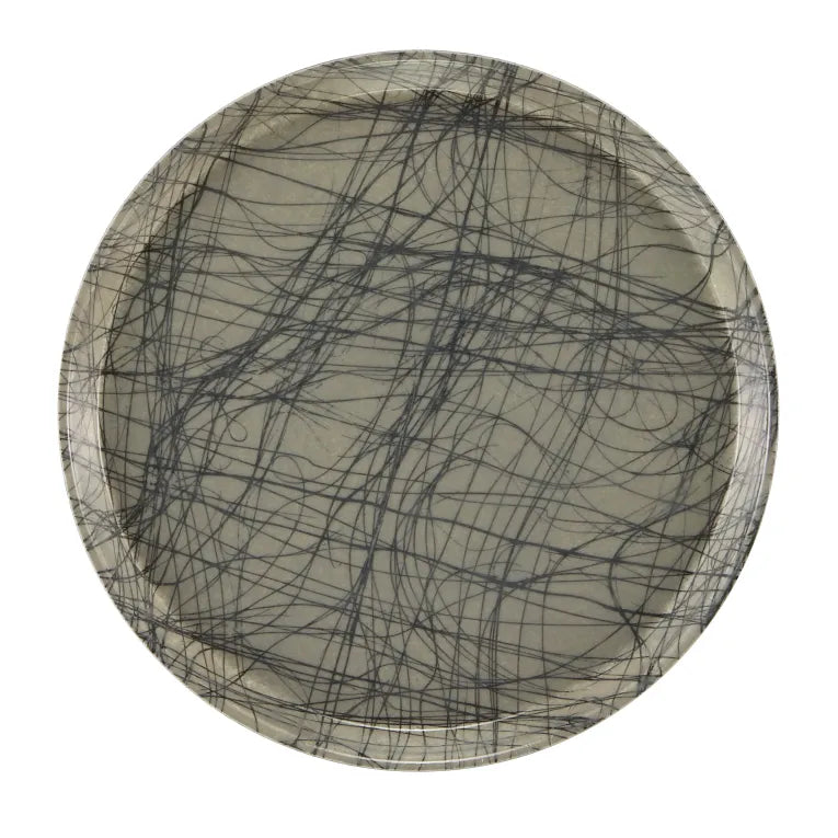 Cambro 1300277 I Camtray Round Tray I 13" (330 mm) I Swirl Gray I Case of 12