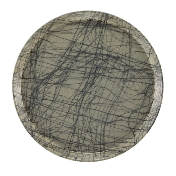 Cambro 1300277 I Camtray Round Tray I 13" (330 mm) I Swirl Gray I Case of 12
