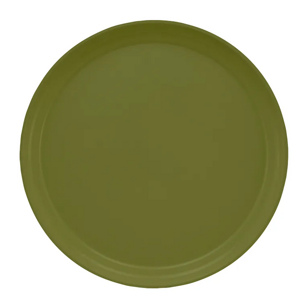 Cambro 1300428 I Camtray Round Tray I 13" (330 mm) I Olive Green I Case of 12
