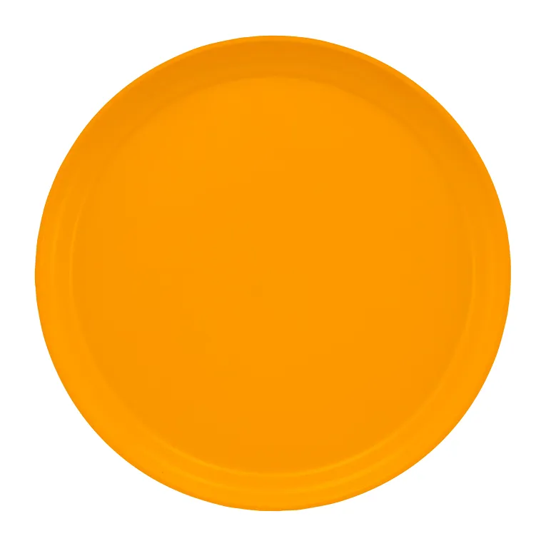 Cambro 1300504 I Camtray Round Tray I 13" (330 mm) I Mustard I Case of 12