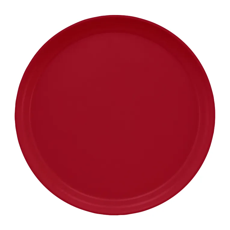 Cambro 1300505 I Camtray Round Tray I 13" (330 mm) I Cherry Red I Case of 12