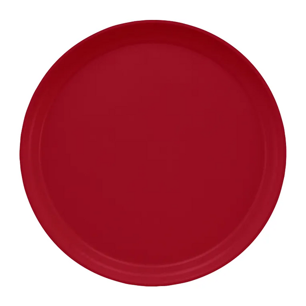 Cambro 1300505 I Camtray Round Tray I 13" (330 mm) I Cherry Red I Case of 12