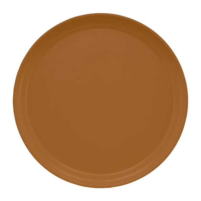 Cambro 1300508 I Camtray Round Tray I 13" (330 mm) I Suede Brown I Case of 12