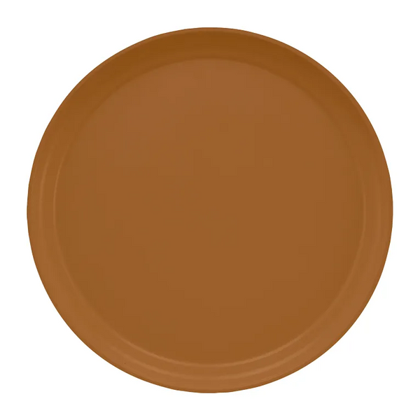 Cambro 1300508 I Camtray Round Tray I 13" (330 mm) I Suede Brown I Case of 12