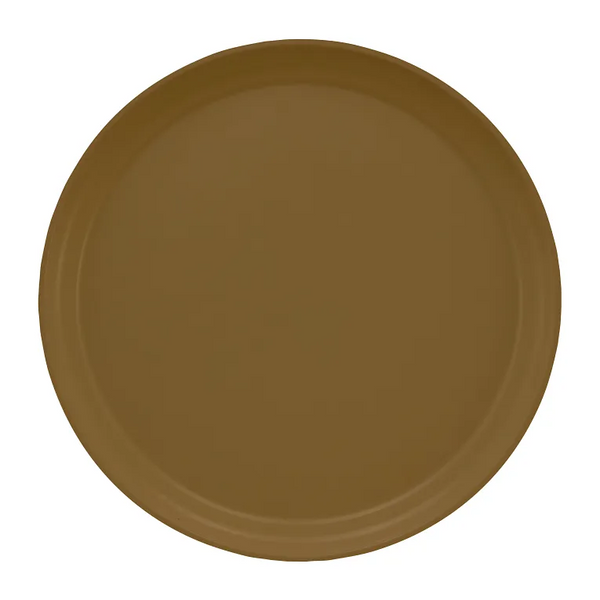 Cambro 1300513 I Camtray Round Tray I 13" (330 mm) I Bayleaf Brown I Case of 12