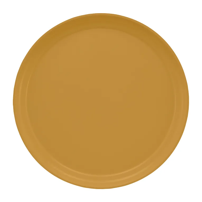 Cambro 1300514 I Camtray Round Tray I 13" (330 mm) I Earthen Gold I Case of 12